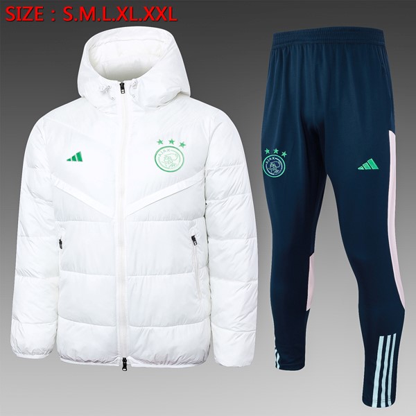 Abrigo Plumón Ajax Conjunto Completo 2024-25 Blanco